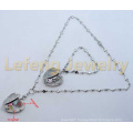 2015 beautiful 30mm Crystal Silver magnetic 316L stainless steel floating heart locket bracelet&Necklace Jewelry Sets